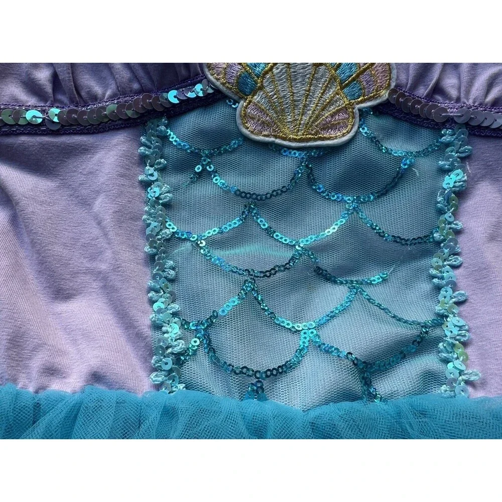 Los Angeles Boutique Tutu Leotard Dance Dress Up Party Outfit Mermaid Sequin 4-5